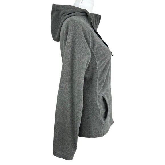 The North Face‎ Women's Grey Polartec Classic Full Zip Fleece Hooded Jacket S/37 - Picture 3 of 16